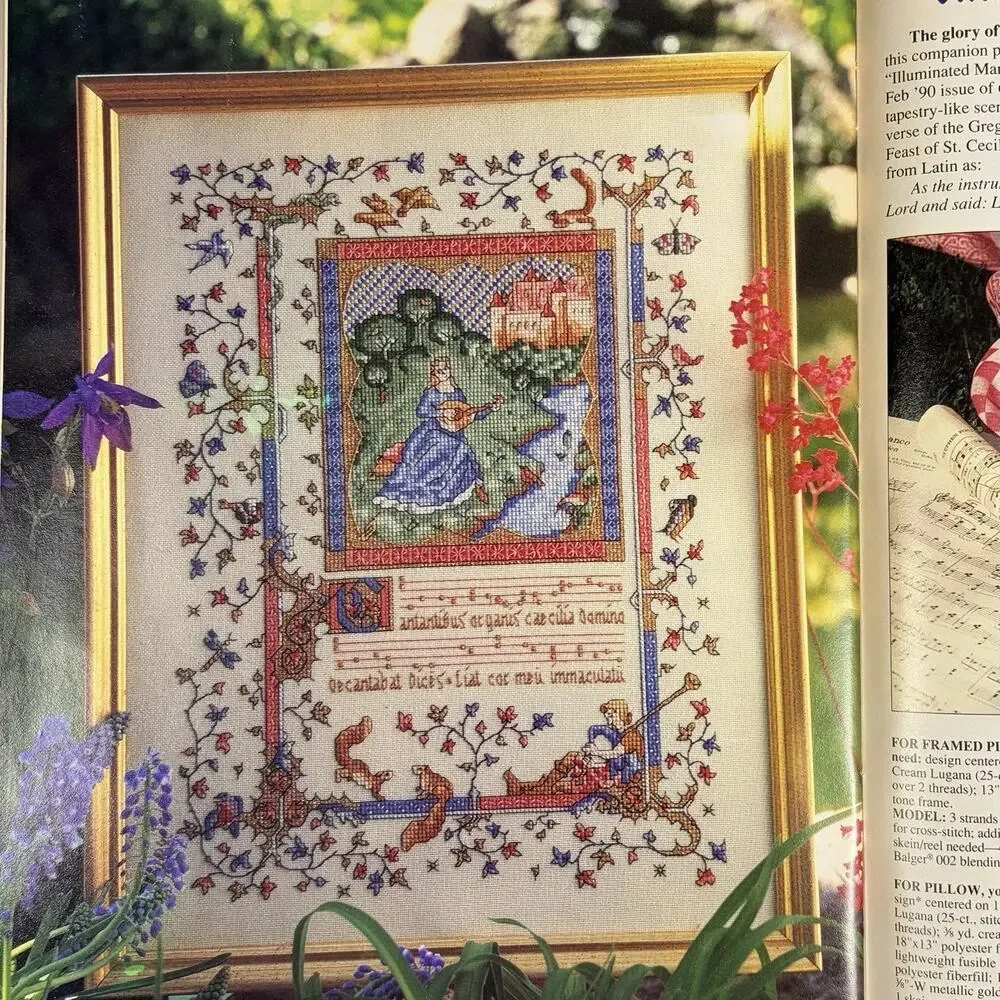 Cross Stitch & Country Crafts Magazine Lot 10 1987-93 Over 100+ Pattern Projects